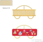 Radeco AUTO 680x1250 design radiátor gyerekszobába, SATURN 5 (matt krém) színben (Radeco_AUTO_SATURN5)