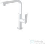 Bugnatese SIMPLE magasított mosdó csaptelep leeresztő nélkül, matt fehér 6618SBI (6618SBI)