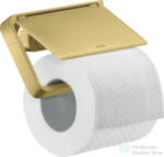 Hansgrohe AXOR UNIVERSAL Softsquare fedeles wc papír tartó, szálcsiszolt sárgaréz hatású 42836950 (42836950)