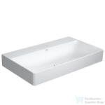 Duravit DURASQUARE 80x47 cm-es bútorral aláépíthető mosdó csaplyuk nélkül, Wondergliss bevonattal, 23538000701 (23538000701)