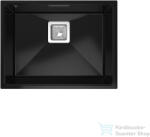 LunArt Soma 55x42 cm-es öntött gránit mosogató medence szifon nélkül, Midnight black 5999123007582 (5999123007582)