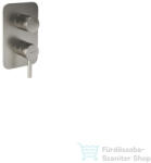 Bugnatese Kobuk falsík alatti kád/zuhany csaptelep belső egységgel, szálcsiszolt nikkel 2292NS (2292NS)