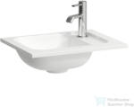 Laufen MEDA 44x34 cm-es bútorra építhető mosdó túlfolyó nélkül, jobb oldali csaplyukkal, fehér H8141100001141 (H8141100001141)