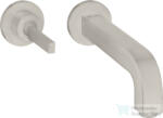 Hansgrohe AXOR Citterio falsík alatti mosdó csaptelep 22 cm-es kifolyóval, rozsdamentes acél hatású 39116800 (39116800)