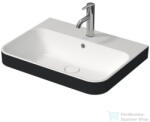 Duravit HAPPY D. 2 PLUS 60x46 cm-es ráültethető csiszolt mosdó Wondergliss bevonattal, fehér/antracit matt 23606061001 (23606061001)