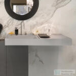 Laufen Kartell By Laufen 120x46 cm-es mosdó, jobb oldali polccal, 2 csaplyukkal, matt szürke H8133327598151 (H8133327598151)