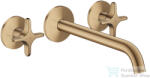Hansgrohe AXOR ONE falsík alatti mosdó csaptelep 22 cm-es kifolyóval, szálcsiszolt bronz 48430140 (48430140)