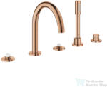 GROHE ATRIO PRIVATE 5 üléses kádtöltő csaptelep fogantyú és alaptest nélkül, Warm Sunset 25224DA0 (25224DA0)