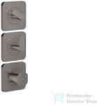 Hansgrohe AXOR CITTERIO C termosztátos falsík alatti kád /zuhany csaptelep, polírozott fekete króm 49710330 (49710330)