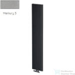 Radeco BORA 1200/13 1200x310 design radiátor, MERKURY 3 (metál világosszürke) színben (Radeco_BORA_1200_13_MERKURY3)