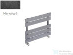 Radeco BARI A1-450/B 410x550 design radiátor, MERKURY 6 (metál fekete) színben (Radeco_BARI_A1_450B_MERKURY6)