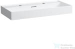 Laufen Kartell By Laufen 100x46 cm-es mosdó 2 csaplyukkal, matt fehér H8103377571071 (H8103377571071)
