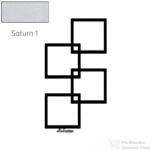 Radeco LOCO 4 MINI 915x500 design radiátor, SATURN 1 (metál jégszürke) színben, jobbos (Radeco_LOCO_4_MINI_J_SATURN1)