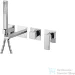 Bugnatese Tetris falsík alatti kádtöltő csaptelep zuhanyszettel, belső egységgel, Króm 9101CR (9101CR)