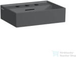 Laufen Kartell 45x34 cm-es csiszolt aljú mosdó 3 csaplyukkal, graphite matt H8183307581081 (H8183307581081)