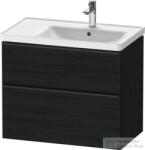 Duravit D-NEO 784x452 mm-es 2 fiókos függesztett szekrény 237080XXX mosdóhoz, Black Oak DE435801616 (DE435801616)