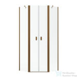 Radaway NES PTD 90x90 szögletes zuhanykabin szálcsiszolt réz/átlátszó 10051000-92-01+10051600-92-01 (10051000-93-01_10051600-93-01)