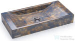 S.V.I.S. Design mosdó 60 cm SIRIUS BASIC - GRANITE, kékesszürke és okker, félmatt lakk UBX. SIRIUS. BC. 060.000. GR. 01.2 (UBX_SIRIUS_BC_060_000_GR_01_2)