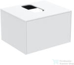 Ideal Standard CONCA 60, 2x50, 5 cm-es 1 fiókos szekrény kivágott lappal, mosdó nélkül, matt fehér T3928Y1 (T3928Y1)