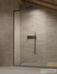 Radaway Modo Black SL II 85 B walk-in zuhanyfal, fekete (10319085-54-01L) (10319085-54-01L)