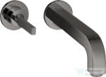 Hansgrohe AXOR Citterio falsík alatti mosdó csaptelep 22 cm-es kifolyóval, polírozott fekete króm 39116330 (39116330)