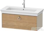 Duravit WHITE TULIP mosdó alá építhető függesztett 1 fiókos alsószekrény, 984 x 458 mm, Taupe High Gloss/Natural Oak solid WT42520H5H3 (WT42520H5H3)