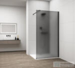 SAPHO POLYSAN ESCA BLACK MATT Walk-in zuhanyfal, falra szerelhető, matt füst üveg, 1500mm (ES1415-02) (ES1415-02)