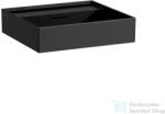 Laufen Kartell By Laufen 50x46 cm-es csiszolt aljú mosdó csaplyuk nélkül, matt fekete H8163327161091 (H8163327161091)