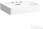 Laufen Val SaphirKeramik 55x42 cm-es csiszolt aljú mosdó 3 csaplyukkal, LCC bevonattal, fehér H8162824001081 (H8162824001081)