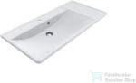 LunArt Selena 100, 1x48, 1 cm-es beépíthető öntöttmárvány mosdó, matt fehér 5999123004949 (5999123004949)