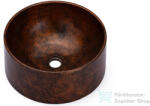 S.V.I.S. Design mosdó 40 cm COLUMBA BASIC - SMOKED METAL réz és fekete, félmatt lakk UBX. COLUMBA. BC. 040.000. MS. 01.2 (UBX_COLUMBA_BC_040_000_MS_01_2)