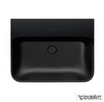 Duravit HAPPY D. 2 PLUS 50x40 cm-es ráültethető csiszolt mosdó csaplyuk nélkül, Wondergliss bevonattal, antracit matt 23605013601 (23605013601)