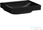 Laufen MEDA 55x46 cm-es falra/bútorra szerelhető mosdó túlfolyó és csaplyuk nélkül, matt fekete H8101127161121 (H8101127161121)