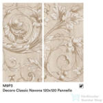 Marazzi Mystone Travertino Navona Panello Classic 120x120 cm-es fali csempe M9P3 (M9P3)