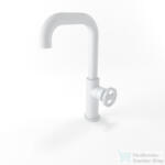 Bugnatese MILLENOVECINQUANTA magasított mosdó csaptelep leeresztő nélkül, matt fehér 4613SBI (4613SBI)