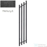 Radeco FUEGO KOLOR 1650x290 jobbos design radiátor, MERKURY 6 (metál fekete) színben (Radeco_FUEGO_R_MERKURY6)