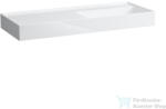 Laufen Kartell By Laufen 120x46 cm-es csaplyuk nélküli mosdó, speciálisan fedett lefolyóval, LCC Active bevonattal, fehér H813333A001121 (H813333A001121)
