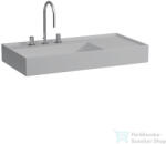 Laufen Kartell By Laufen 90x46 cm-es mosdó 3 csaplyukkal, Matt szürke H8103387591581 (H8103387591581)