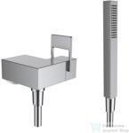 Laufen Quadriga fali zuhany csaptelep zuhanyszettel, belső egység nélkül, Szálhúzott rozsdamentes acél HF901155441000 (HF901155441000)