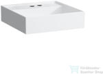 Laufen Kartell By Laufen 46x46 cm-es mosdó 2 csaplyukkal, LCC bevonattal, fehér H8153314008151 (H8153314008151)