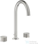 GROHE ATRIO PRIVATE 3 üléses mosdó csaptelep automata leeresztővel, Supersteel 20595DC0 (20595DC0)