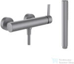 Laufen KARTELL zuhany csaptelep zuhanyszettel, PVD szálhúzott rozsdamentes acél H3313370901411 (H3313370901411)