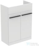 Ideal Standard I LIFE A 60x30 cm-es 2 ajtós álló alsószekrény mosdó, munkalap és fogantyú nélkül, matt fehér T5262DU (T5262DU)