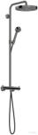 Hansgrohe AXOR ONE 280 termosztátos zuhanyrendszer, polírozott fekete króm 48794330 (48794330)