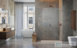 Radaway Essenza 155 walk-in zuhanyfal, szálcsiszolt réz (10103155-93-01) (10103155-93-01)