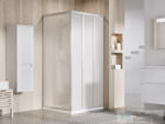 RAVAK SUPERNOVA ASDP3+APSS 120x80 cm-es tolóajtós zuhanykabin fix oldalfallal, szatén/pearl 00VG0UR211SET120APSS80 (00VG0UR211SET120APSS80)