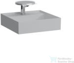 Laufen Kartell By Laufen 46x46 cm-es csiszolt aljú mosdó rejtett túlfolyóval, Matt szürke H8183317591111 (H8183317591111)