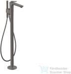 Hansgrohe AXOR CITTERIO C szabadonálló kádtöltő csaptelep zuhanyszettel, alaptest nélkül, szálcsiszolt fekete króm 49440340 (49440340)