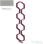 Radeco CARMEL 1800x400 design radiátor, MERKURY 3 (metál világosszürke) színben (Radeco_CARMEL_MERKURY3)