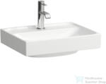 Laufen MEDA 45x35 cm-es falra/bútorra szerelhető csiszolt aljú mosdó túlfolyó nélkül, fehér H8161110001111 (H8161110001111)